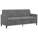 Sofa med opbevaring Mørkegrå 192 x 78 x 87 cm Polyester
