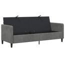 Sofa med opbevaring Mørkegrå 192 x 78 x 87 cm Polyester