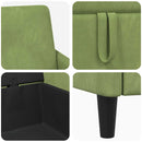 Sofa med opbevaring Lys grøn 192 x 78 x 87 cm Polyester