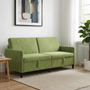 Sofa med opbevaring Lys grøn 192 x 78 x 87 cm Polyester