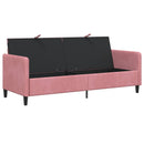 Sofa med opbevaring Lyserød 192 x 78 x 87 cm Polyester