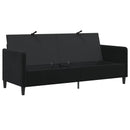 Sofa med opbevaring Sort 192 x 78 x 87 cm Polyester