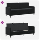 Sofa med opbevaring Sort 192 x 78 x 87 cm Polyester