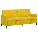 Sofa med opbevaring Gul 192 x 78 x 87 cm Polyester