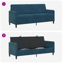Sofa med opbevaring Blå 192 x 78 x 87 cm Polyester
