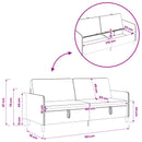 Sofa med opbevaring Blå 192 x 78 x 87 cm Polyester