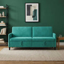 Sofa med opbevaring Turkis 192 x 78 x 87 cm Polyester