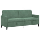 Sofa med opbevaring Havgrøn 192 x 78 x 87 cm Polyester
