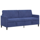 Sofa med opbevaring Politi blå 192 x 78 x 87 cm Polyester