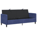 Sofa med opbevaring Politi blå 192 x 78 x 87 cm Polyester