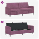 Sofa med opbevaring Lilla 192 x 78 x 87 cm Polyester