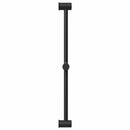 Brusehovedholder Sort 71 cm Rustfrit stål
