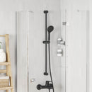 Brusehovedholder Sort 101 cm Rustfrit stål