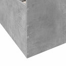 Sengestel med opbevaring Betongrå 80 x 200 cm Konstrueret træ