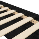 Sengestel med opbevaring Sort eg 80 x 200 cm Konstrueret træ