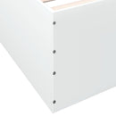 Gulvsengramme Hvid 80 x 200 cm Konstrueret træ