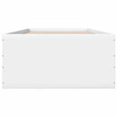 Gulvsengramme Hvid 80 x 200 cm Konstrueret træ