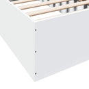 Gulvsengramme Hvid 80 x 200 cm Konstrueret træ