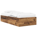 Gulvsengramme Gammelt træ 80 x 200 cm Konstrueret træ