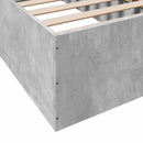 Gulvsengramme Betongrå 80 x 200 cm Konstrueret træ