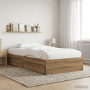 Sengestel med opbevaring Artisan-eg 80 x 200 cm Konstrueret træ