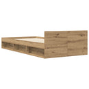 Sengestel med opbevaring Artisan-eg 80 x 200 cm Konstrueret træ