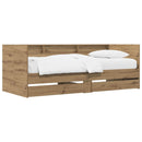 Daybed med skuffe med hylde Artisan-eg Konstrueret træ