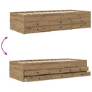 Sengestel med opbevaring Artisan-eg 80 x 200 cm Konstrueret træ