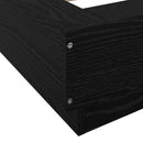 Gulvsengramme Sort eg 80 x 210 cm Konstrueret træ