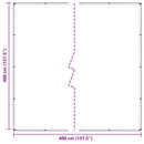 Planteovertræk Transparent 4 x 4 m PVC