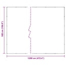 Planteovertræk Transparent 5 x 12 m PVC