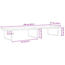 Monitor Stativ Sort eg 100 x 27 x 15 cm Konstrueret træ