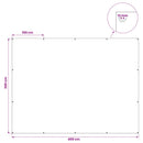 Presenning med øjer Lysegrå 3 x 4 m 90 gsm PE