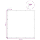 Presenning med øjer Lysegrå 6 x 6 m 90 gsm PE