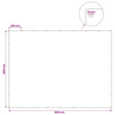 Presenning med øjer Lysegrå 6 x 8 m 90 gsm PE