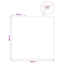 Presenning med øjer Lysegrå 8 x 8 m 90 gsm PE