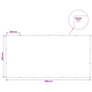 Presenning med øjer Lysegrå 3 x 6 m 260 gsm PE