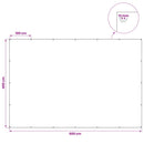Presenning med øjer Lysegrå 4 x 6 m 260 gsm PE