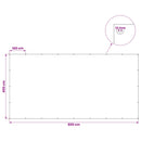 Presenning med øjer Lysegrå 4 x 8 m 260 gsm PE