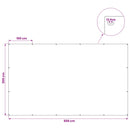 Presenning med øjer Hvid 3 x 5 m 260 gsm PE
