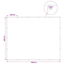Presenning med øjer Hvid 4 x 5 m 260 gsm PE
