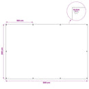 Presenning med øjer Antracitgrå 2 x 3 m 180 gsm PE