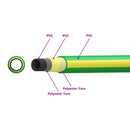 Have Slange 5-Lags Grøn og Gul 1 / 2'' 20 m PVC