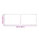 Presenning Transparent 2,5 x 1,5 m PE