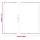 Presenning Transparent 5 × 3,5 m PE