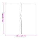 Presenning Transparent 7 x 5 m PE