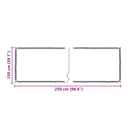 Presenning Transparent 2,5 x 1,5 m PE