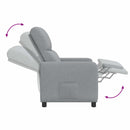 Recliner Lysegrå Polyester