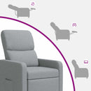 Recliner Lysegrå Stof
