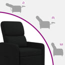 Recliner Sort Stof